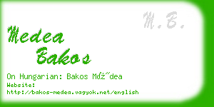 medea bakos business card